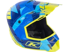 KLIM Шлем  F3 - Blue Camo (Синий-Голубой-Лимонный) р-м ( M ) 56-57 см. в Иркутске