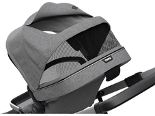 Thule Детская коляска одноместная Sleek + Sleek Bassinet люлька в комплекте (серый)