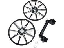 TKI Комплект установки колёс 9-Spoke 9'' для POLARIS ось смещения 1 INCH/2 WHEEL в комплекте (черный) в Иркутске