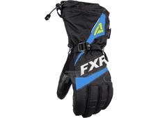 FXR Перчатки Fuel утепленные Black/Blue/HiVis (Размер 2XL) в Иркутске