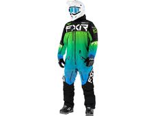 FXR Комбинезон Helium легкий Lime-Blue fade/Black (размер M)